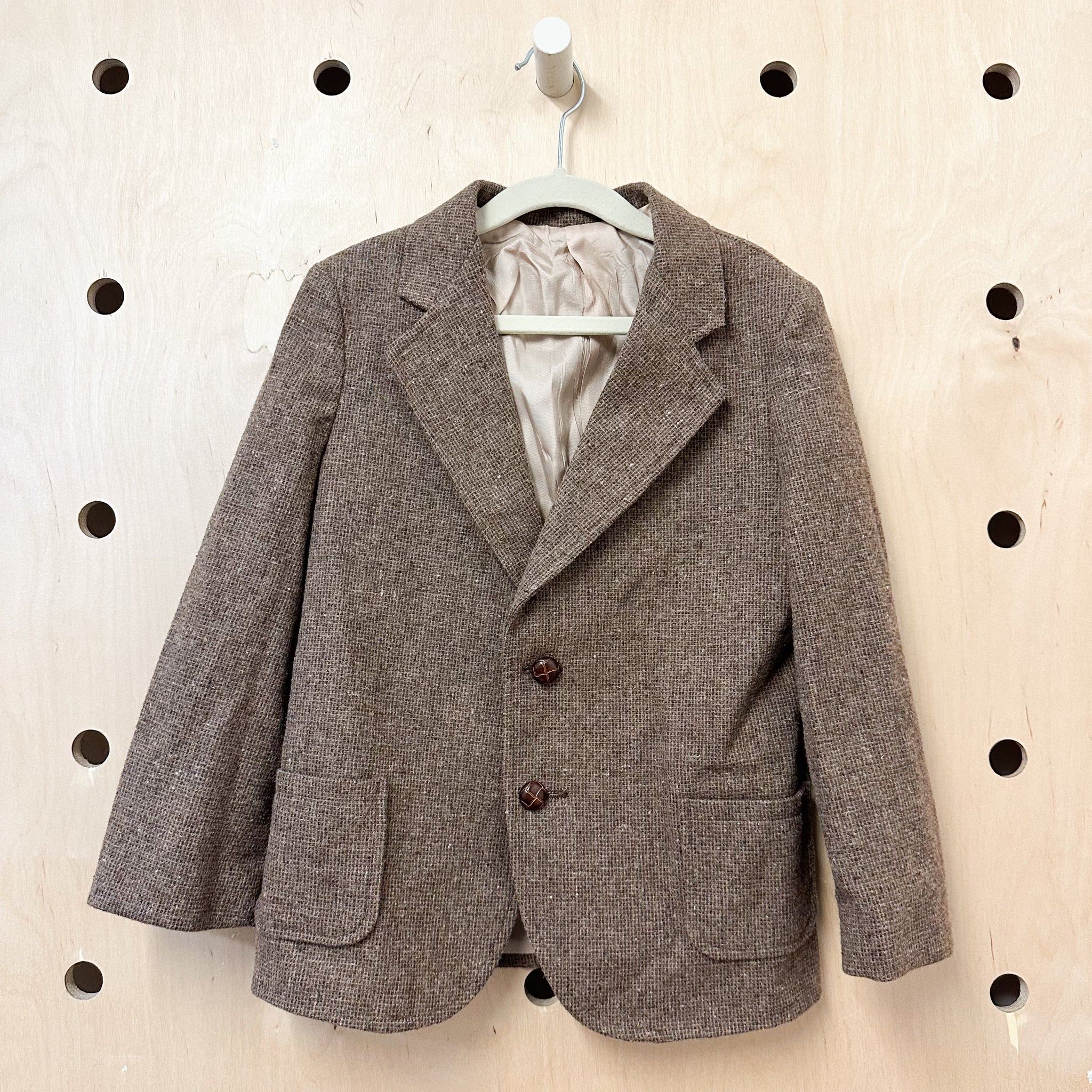 Vintage 1970s Tweed Blazer / size 8-9yr