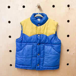 Vintage 1980s Puffer Vest / size 14 - 16