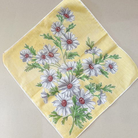 Vintage Hankie - Butter Yellow