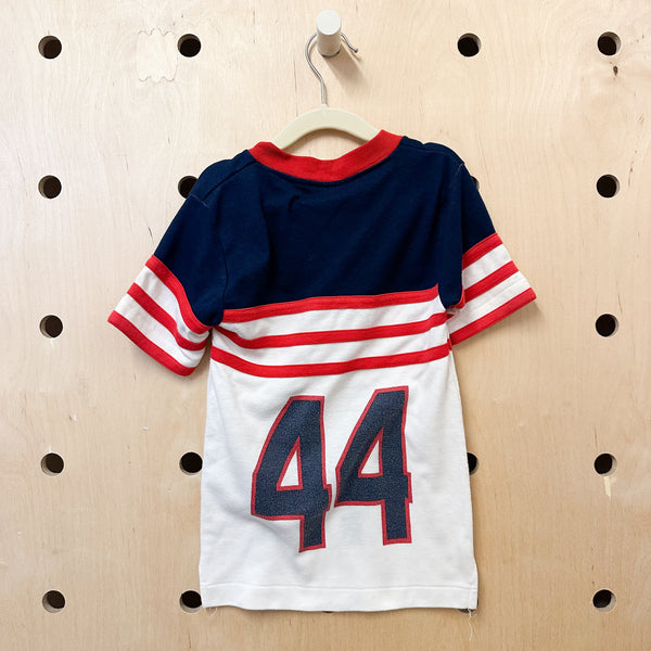 Vintage 1970s V-neck Tee / 7/8yr
