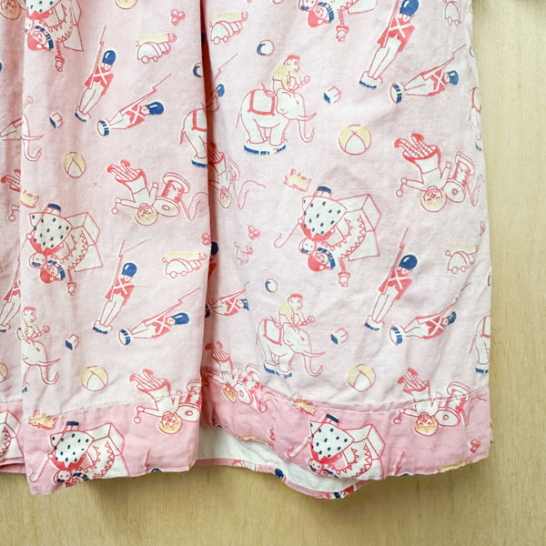 Vintage 1930s Toy Novelty Print Dress / 3T