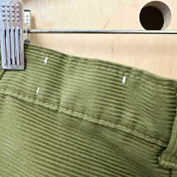 Vintage 1970s Olive Corduroy Pants / 8yr