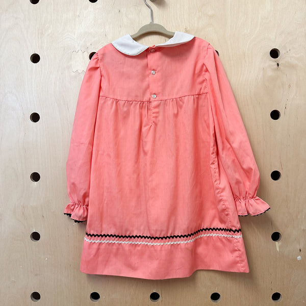 Vintage 1980s Polly Flinders Pink Dress / 6x