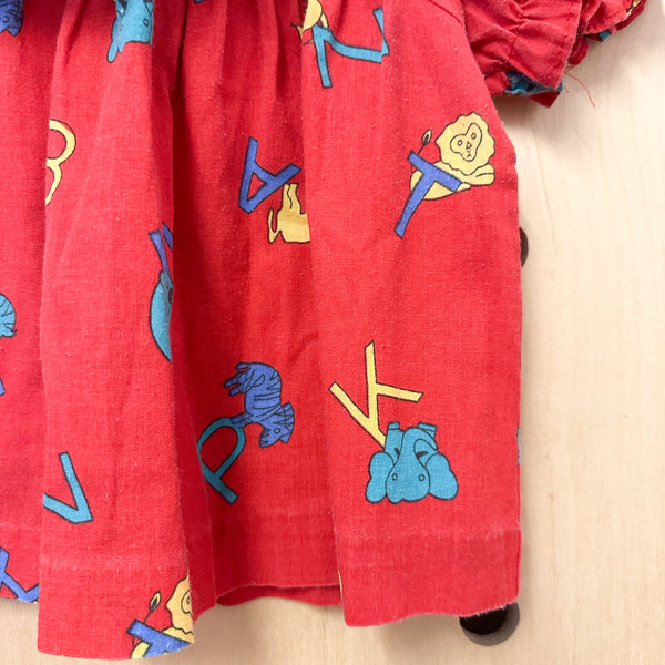 Vintage A-for Animal Dress / 2-3T