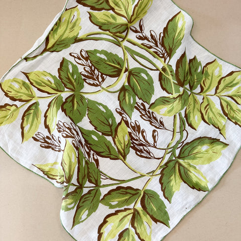 Vintage Hankie - Botanical
