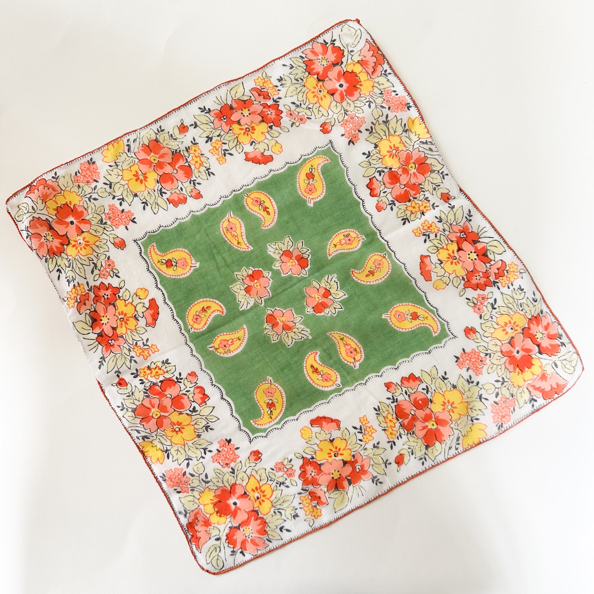 Vintage Hankie - Paisley