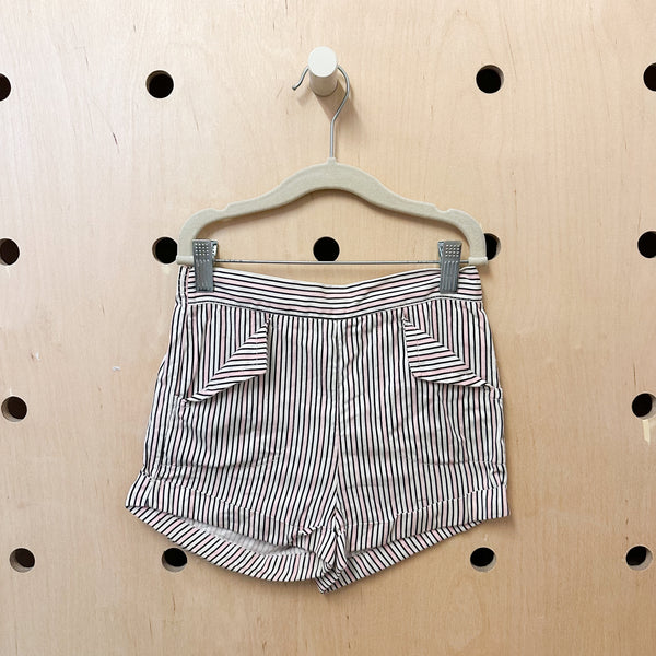 Vintage 1950s Pink Striped Shorts / 10yr