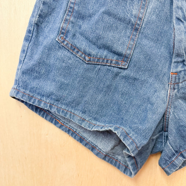 Vintage 1970s Denim Shorts / size 7