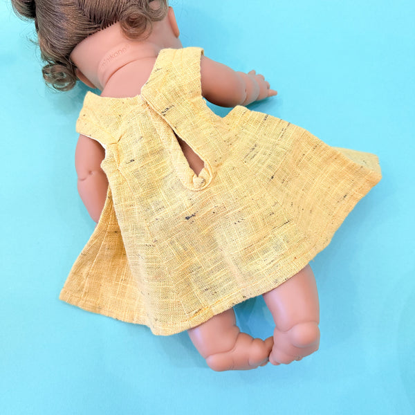 Vintage 1950s Mustard Doll Dress (fits Gordis doll)