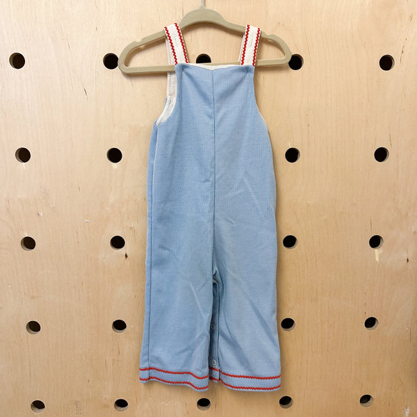Vintage 1980s Heart Romper / 18M