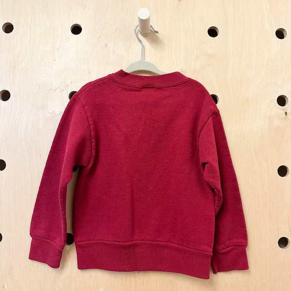 Vintage 1980s Red Sweatshirt / 4-5T