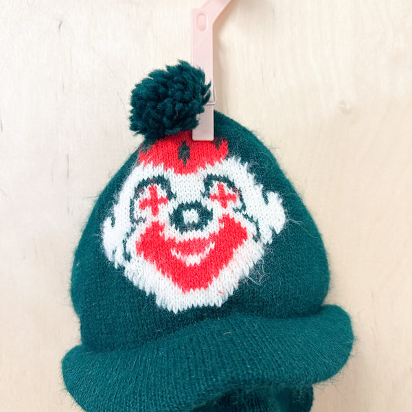 Vintage Clown Knit Hat / baby