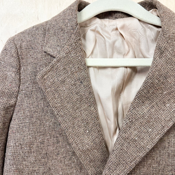 Vintage 1970s Tweed Blazer / size 8-9yr