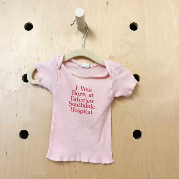 Vintage Pink Hospital Tee / 0-6M