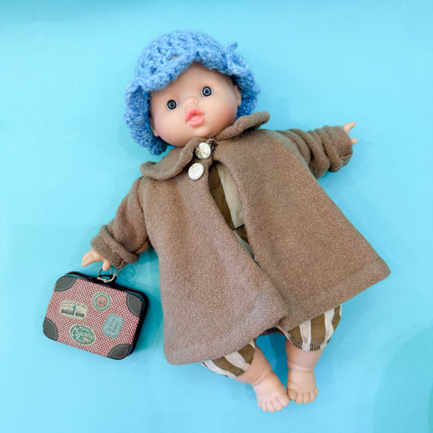 Vintage 1950s Doll Wool Coat (fits Soft Body doll)
