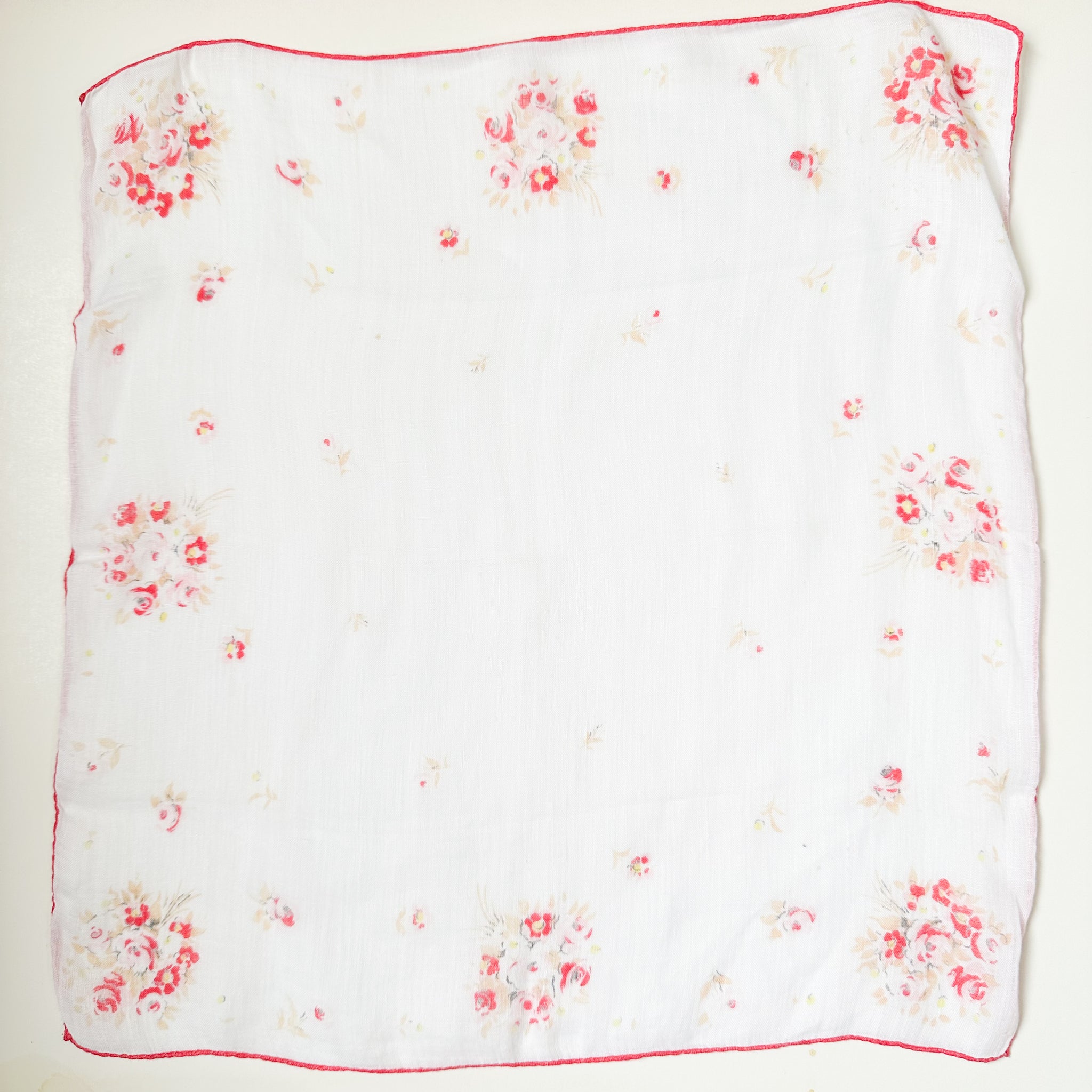 Vintage Hankie - Tiny Rose