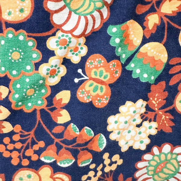 Vintage 1960s Mod Floral Dress / 8-9yr