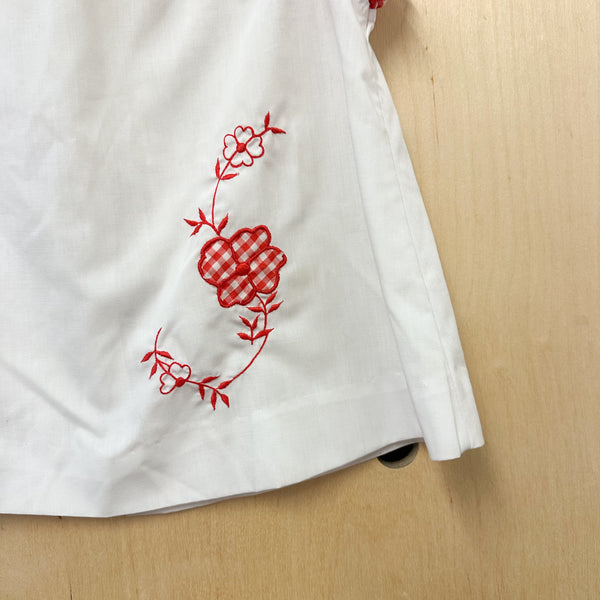 Vintage 1970s Gingham Dress / 2-3T