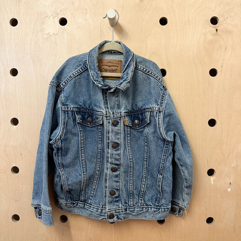 Vintage 1980s Orange Tab Levis Denim Jacket / 7yr