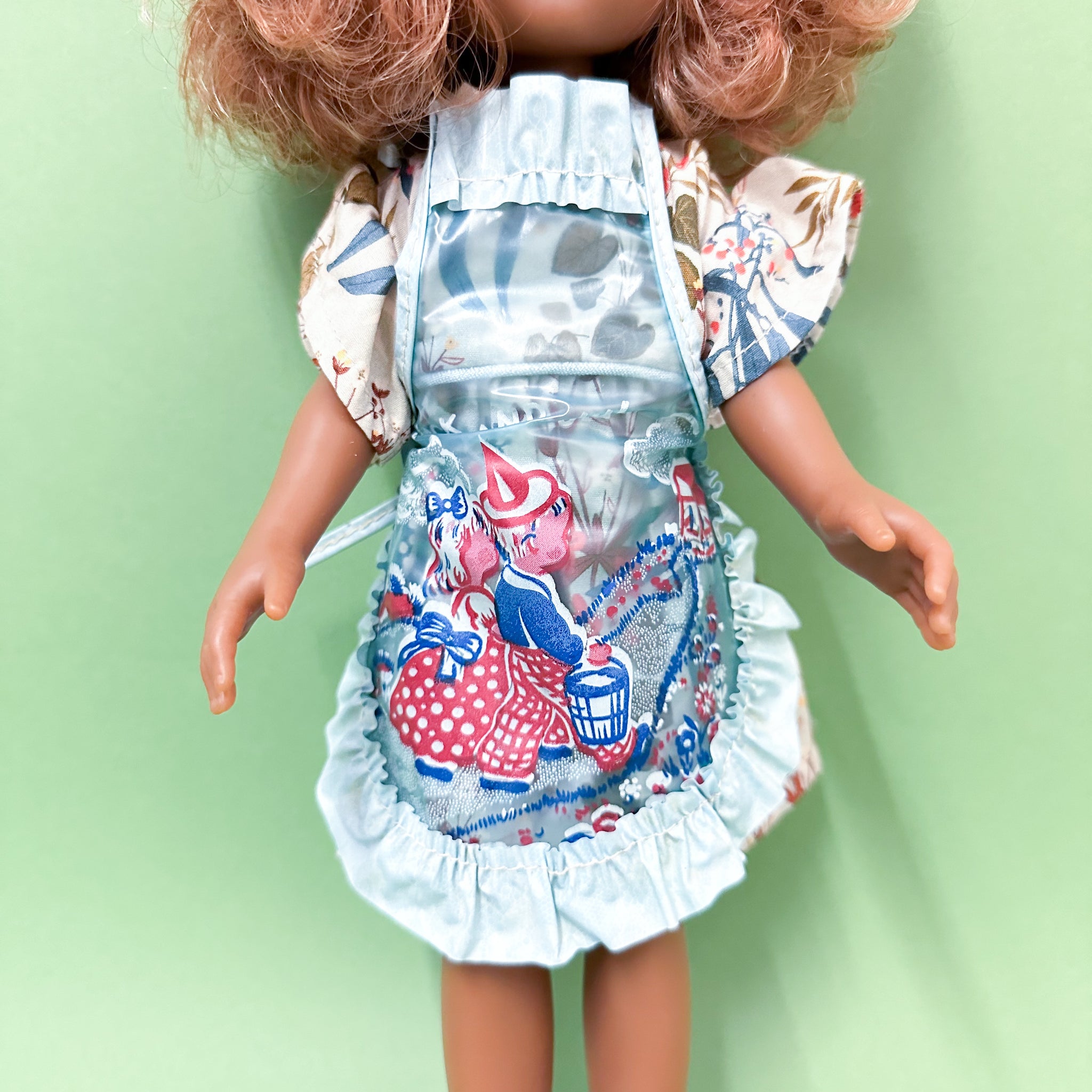 エプロン・三角巾 old kewpie Vintage Apron Vintage 1950s Doll Apron (fits 39cm Kewpie OR Amigas or