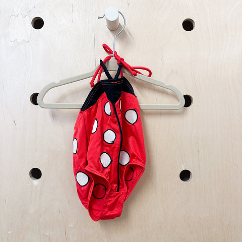 Vintage Ladybug Swimsuit / 6-12M