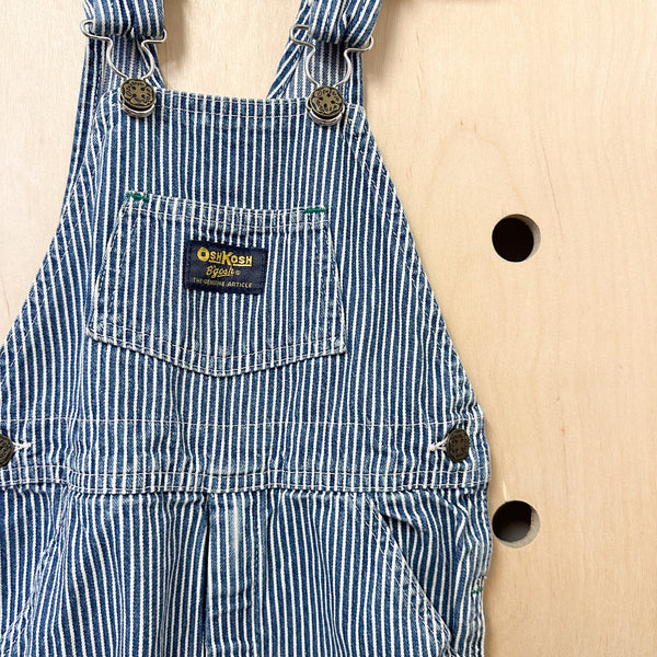 Vintage OshKosh Striped Overalls / 5T