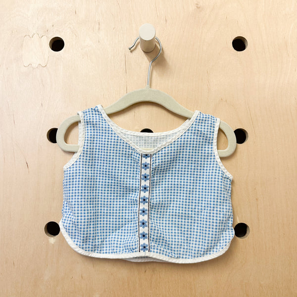 Vintage 1960s Gingham Top / 12-24M