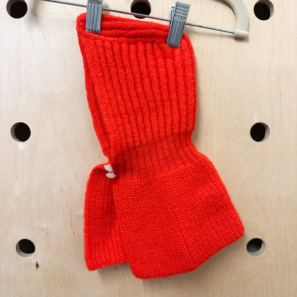 Vintage Red Hooded Hat / baby