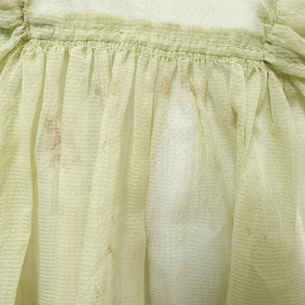 Vintage 1950s Sheer Yellow Party Dress / 4-5yr (AS IS)