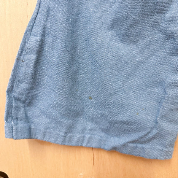 Vintage 1970s Chambray Bell Bottoms / 12yr