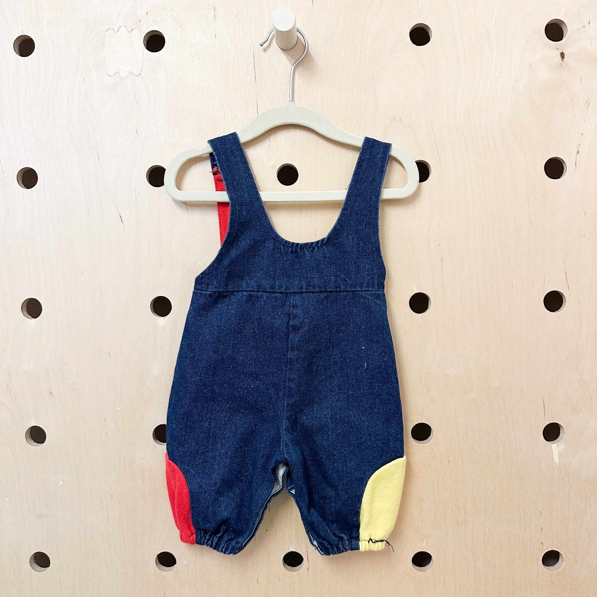 Vintage 1980s Denim Overalls / 0-6M