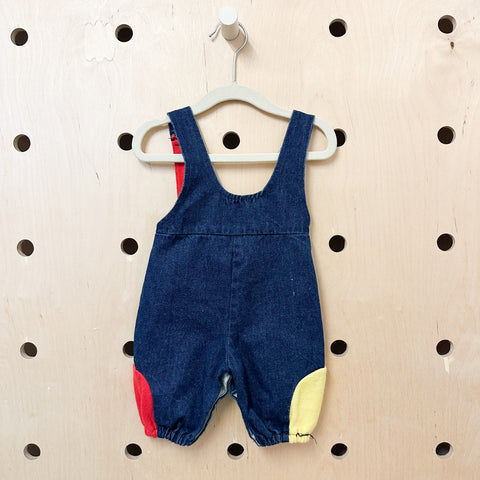 Vintage 1980s Denim Overalls / 0-6M