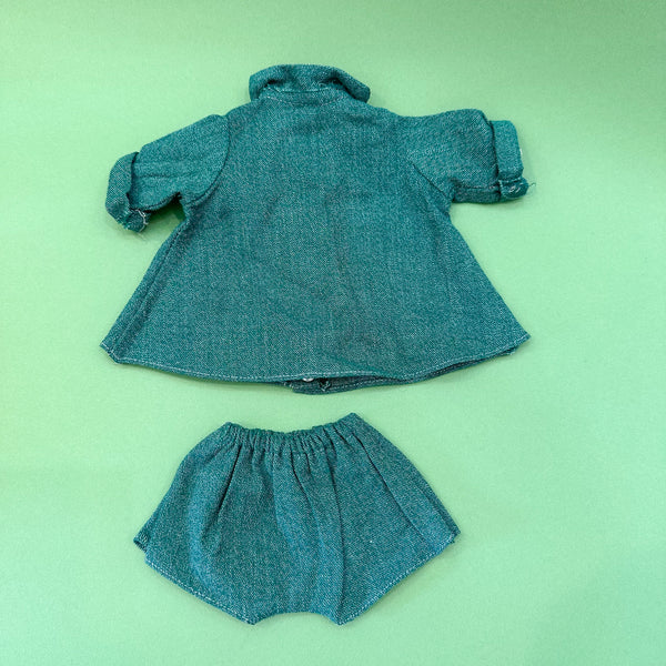 Vintage 1950s Green Doll Outfit set (fits Gordis doll)