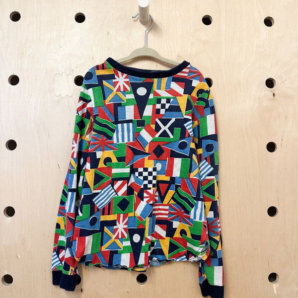 Vintage 1970s Flag Top / 7-8yr