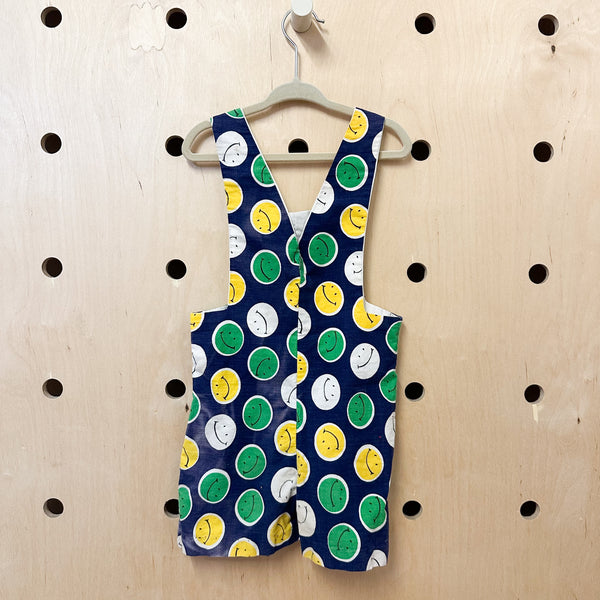 Vintage 1970s Smiley Face Overalls / 4T