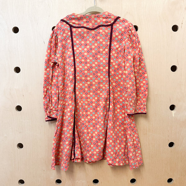 Vintage 1930s-40s Dotted Dress / size 5-6yr