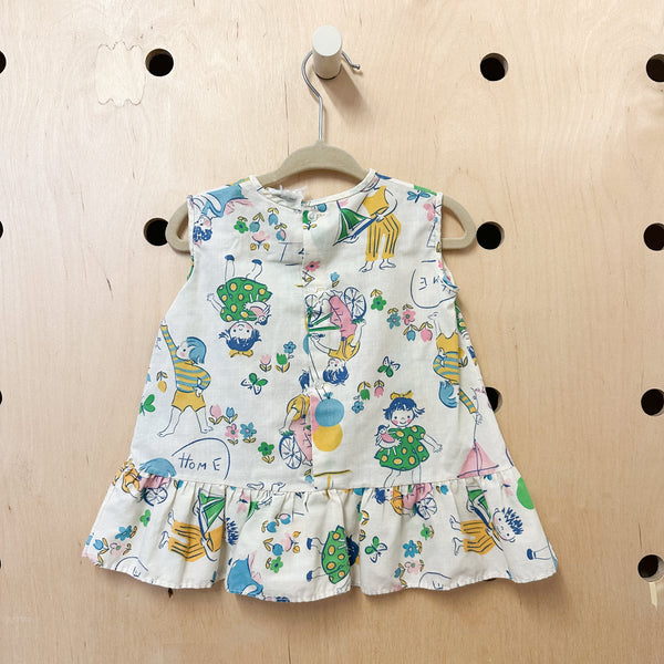 Vintage 1960s Hopscotch Dress / 12M