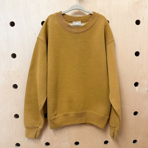 Vintage 1980s Mustard Sweatshirt / 10-12yr