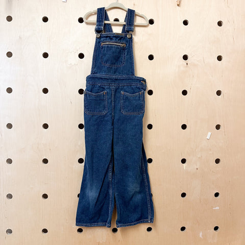 Vintage 1970s Bell Bottom Overalls / 6-7yr