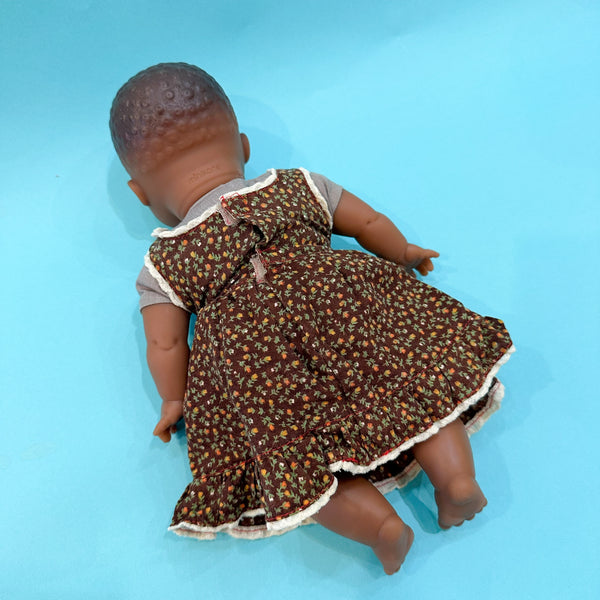 Vintage Doll Dress / fits Minikane Soft Bodied Doll