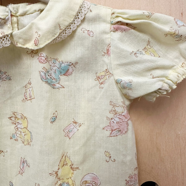 Vintage 1970s Bunny Dress / 12M - 18M