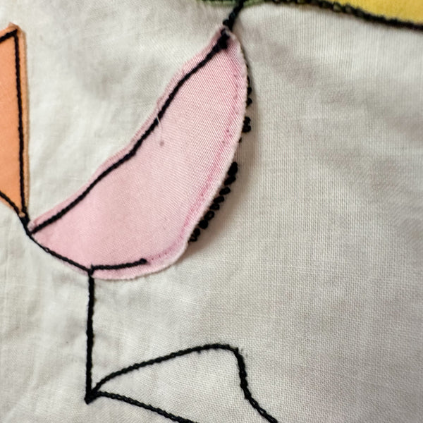 Vintage 1960s Color Block Bird Outfit / 3T