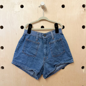 Vintage 1970s Denim Shorts / size 7