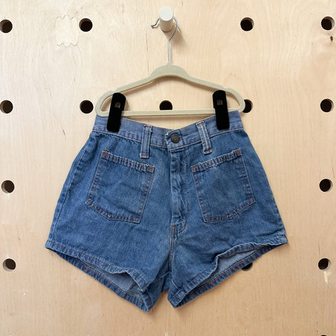 Vintage 1970s Denim Shorts / size 7