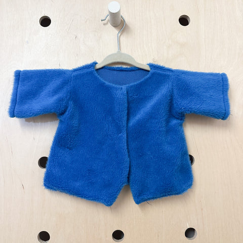 Vintage 1980s Blue Fuzzy Jacket / 6-12M