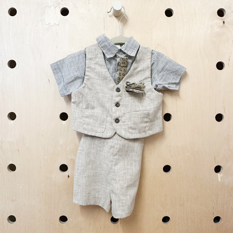 Vintage 1980s 4pc Suit Outfit / 2T