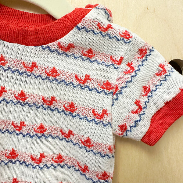 Vintage 1970s Duck Bodysuit / 0-3M