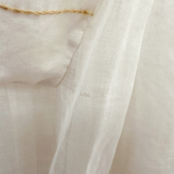 Antique 1920s White Cotton Lawn Dress / 10-12yr