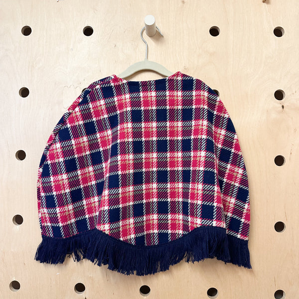 Vintage 1970s Tweed Cape / 6yr