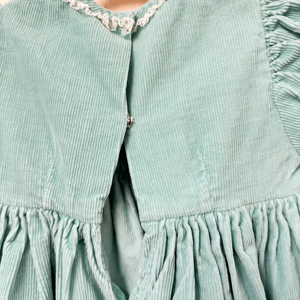 Vintage 1950s Mint Corduroy Dress / 6-12M